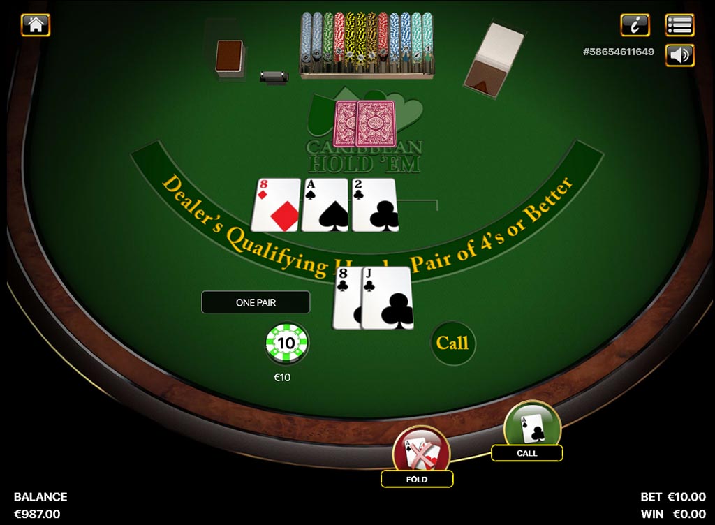 Poker table at PokerBet (PokerMatch)